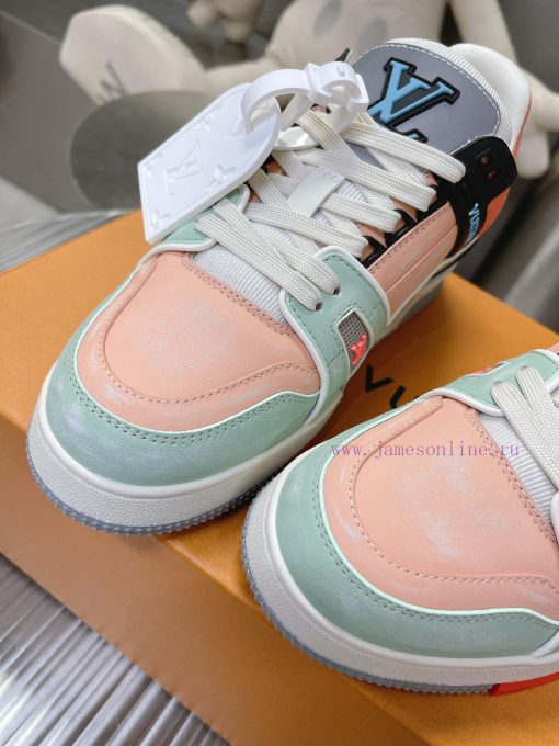 Couple style macaron series pure manual abrasion process 𝙇𝙑𝘁𝗿𝗮𝗶𝗻𝗲𝗿 low top sports shoes, cuspjrklg5q - Image 7