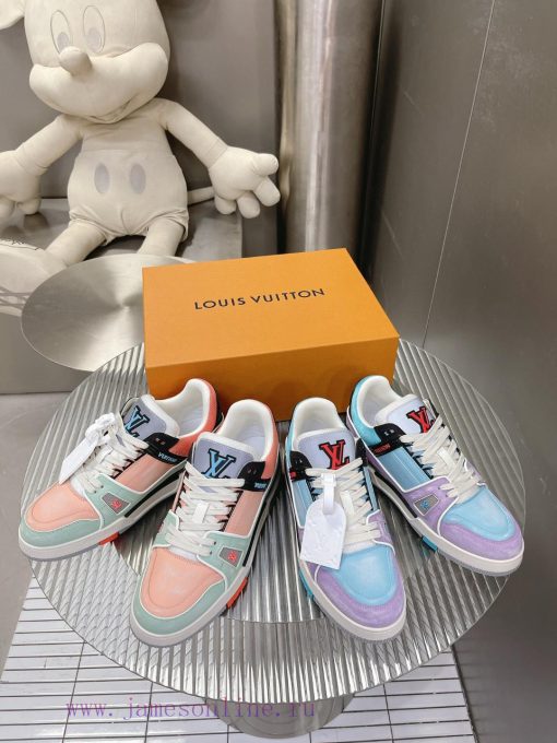 Couple style macaron series pure manual abrasion process 𝙇𝙑𝘁𝗿𝗮𝗶𝗻𝗲𝗿 low top sports shoes, cuspjrklg5q - Image 10