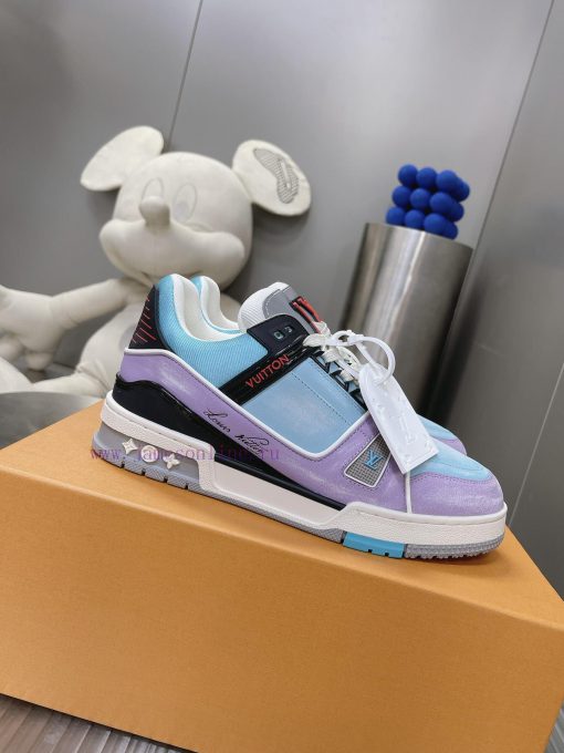 Couple style macaron series pure manual abrasion process 𝙇𝙑𝘁𝗿𝗮𝗶𝗻𝗲𝗿 low top sports shoes, cus93ziqidf - Image 3