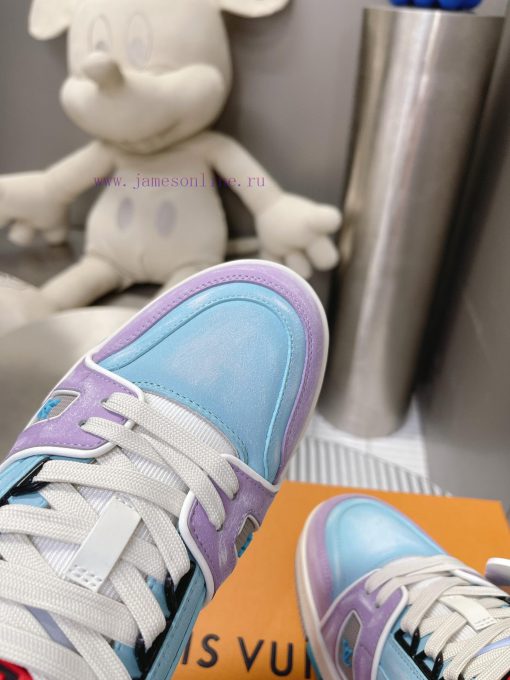 Couple style macaron series pure manual abrasion process 𝙇𝙑𝘁𝗿𝗮𝗶𝗻𝗲𝗿 low top sports shoes, cus93ziqidf - Image 9