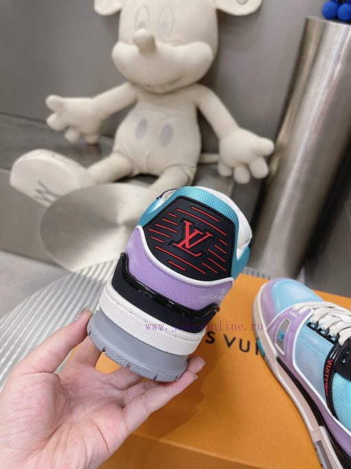 Couple style macaron series pure manual abrasion process 𝙇𝙑𝘁𝗿𝗮𝗶𝗻𝗲𝗿 low top sports shoes, cus93ziqidf - Image 10