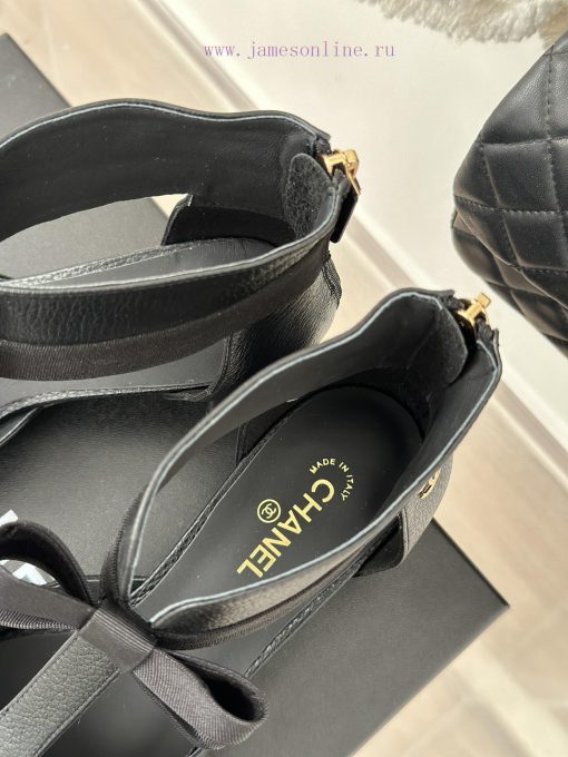Chanel | Chanel 24C New ProductBow tie high-heeled sandals seriesThe shoe upper is made of il0ju7fo3 - Image 9