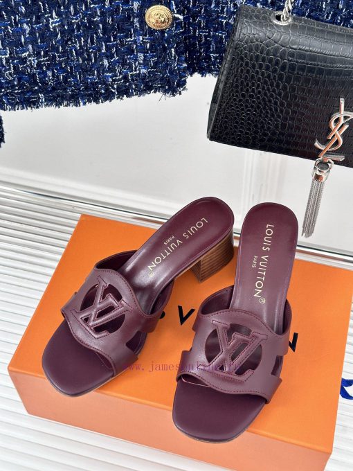 L * V donkey brand classic explosive hollow out designThick heeled slippersThe fabric is madmcmcyxw1 - Image 3