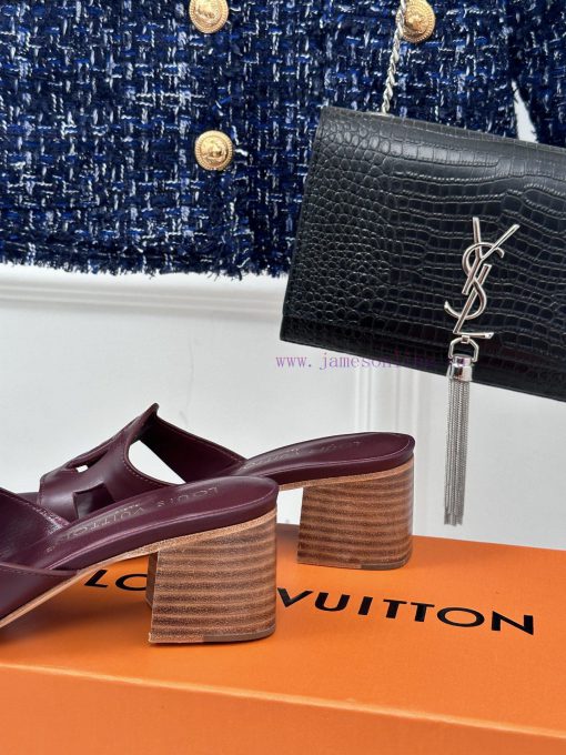 L * V donkey brand classic explosive hollow out designThick heeled slippersThe fabric is madmcmcyxw1 - Image 7