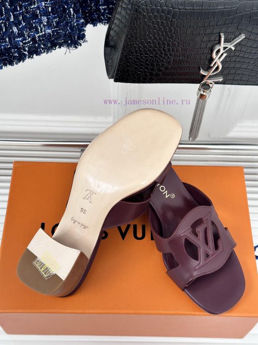 L * V donkey brand classic explosive hollow out designThick heeled slippersThe fabric is madmcmcyxw1 - Image 10
