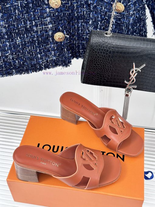 L * V donkey brand classic explosive hollow out designThick heeled slippersThe fabric is madrjm8s53s - Image 4