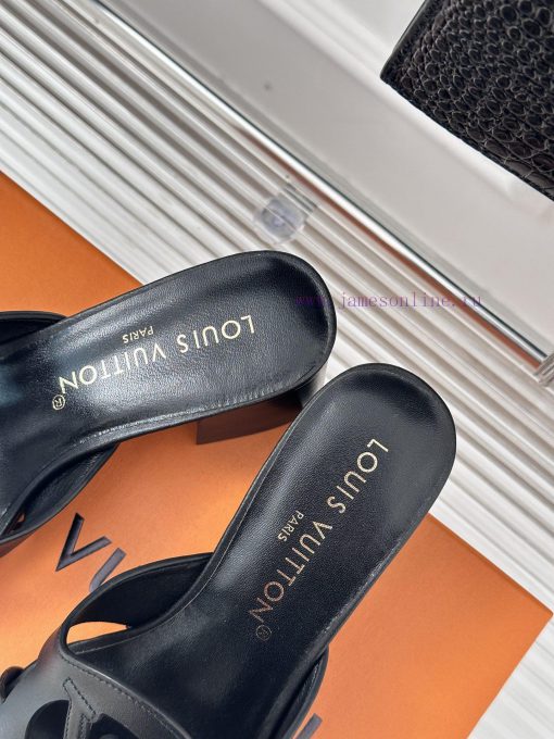 L * V donkey brand classic explosive hollow out designThick heeled slippersThe fabric is mad27k2fzr9 - Image 9