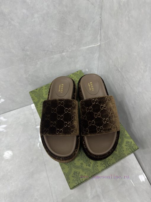 New women's thick soled slippers and sandals for spring and summerThe GG logo was first usedb8y2hkv3 - Image 6
