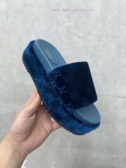 New women's thick soled slippers and sandals for spring and summerThe GG logo was first usedmhh67p3z - Image 6