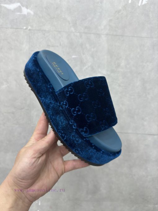 New women's thick soled slippers and sandals for spring and summerThe GG logo was first usedmhh67p3z - Image 7
