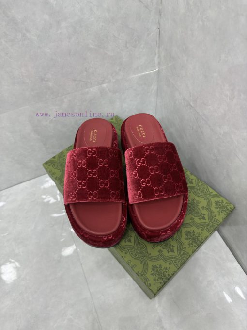 New women's thick soled slippers and sandals for spring and summerThe GG logo was first usedpk7z30c3 - Image 3
