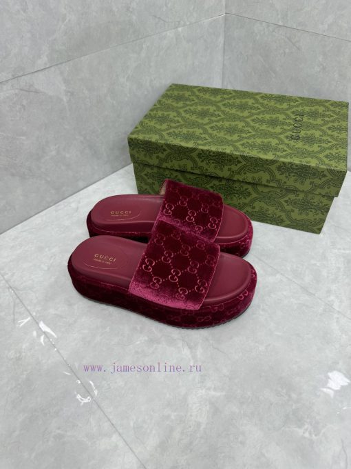 New women's thick soled slippers and sandals for spring and summerThe GG logo was first usedpk7z30c3 - Image 4