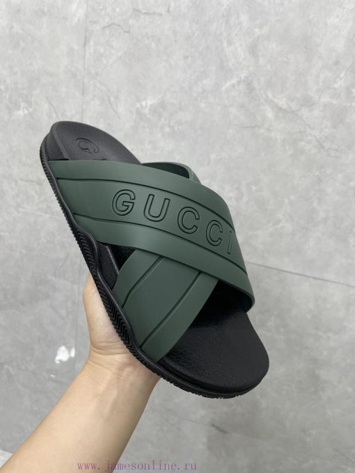 ️Gucci official website unisex woven rubber slippers sandalsThe mixed style continues to enr9m4doeek - Image 8