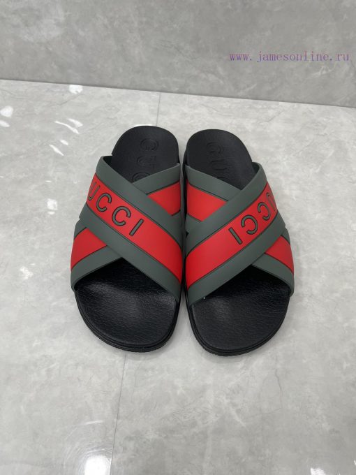 ️Gucci official website unisex woven rubber slippers sandalsThe mixed style continues to enrw00os0mv