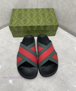 ️Gucci official website unisex woven rubber slippers sandalsThe mixed style continues to enrm369x5cu