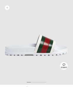 Spring and summer new casual rubber slippers, decorated with striped ribbon slippers for botu00xso4t