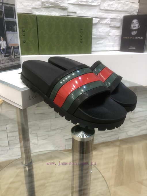 Spring and summer new casual rubber slippers, decorated with striped ribbon slippers for botj1o9ehm8 - Image 3