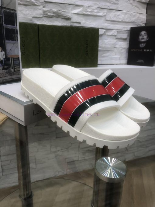 Spring and summer new casual rubber slippers, decorated with striped ribbon slippers for botu00xso4t - Image 4