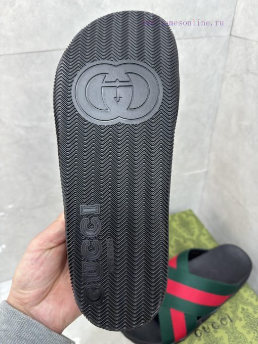 ️Gucci official website unisex woven rubber slippers sandalsThe mixed style continues to enr01164cgq - Image 10