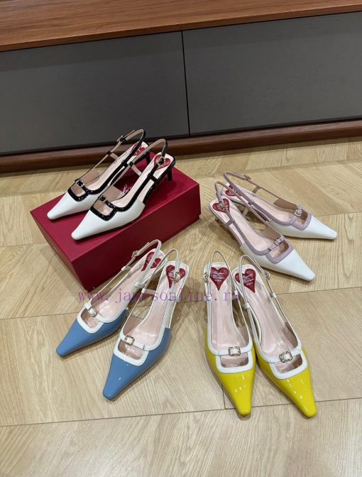 Top qualityRoger Viv * 24 Early Spring French KittenPainted leather with color blocked sheepat0ohgpv - Image 10
