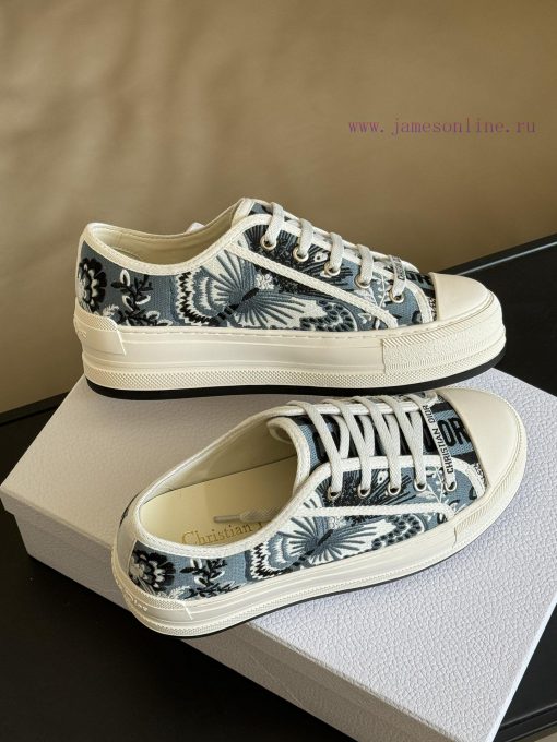 Insert 24 new colors in three colorsDior 24 Early Spring Red soled Embroidered SneakersThe t77iqc3ty - Image 4