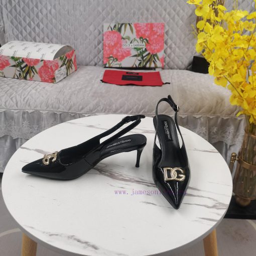 New Top DG2023 official website synchronized new hollowed out DG buckle high-heeled sandalsPzqcfpfng - Image 8