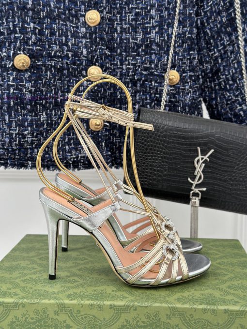 Gucci24S Spring/Summer New Product: Horseneck BuckleHigh heeled sandalsThe fabric is made of6xvqkckq