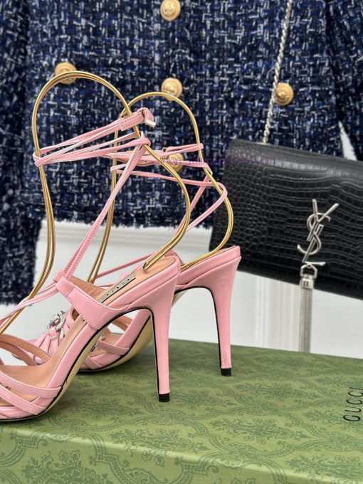 Gucci24S Spring/Summer New Product: Horseneck BuckleHigh heeled sandalsThe fabric is made of5disnzos - Image 7