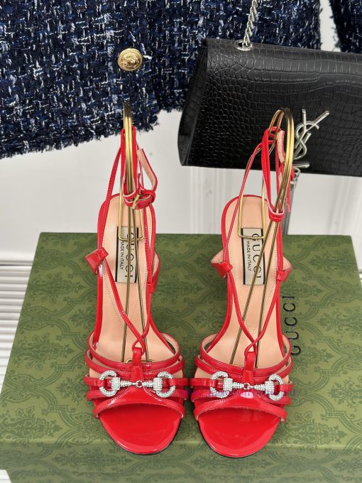 Gucci24S Spring/Summer New Product: Horseneck BuckleHigh heeled sandalsThe fabric is made ofbie0ese3 - Image 5