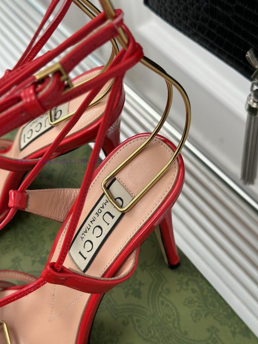 Gucci24S Spring/Summer New Product: Horseneck BuckleHigh heeled sandalsThe fabric is made ofbie0ese3 - Image 9