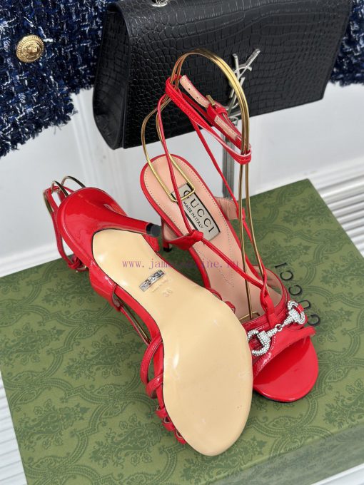 Gucci24S Spring/Summer New Product: Horseneck BuckleHigh heeled sandalsThe fabric is made ofbie0ese3 - Image 10