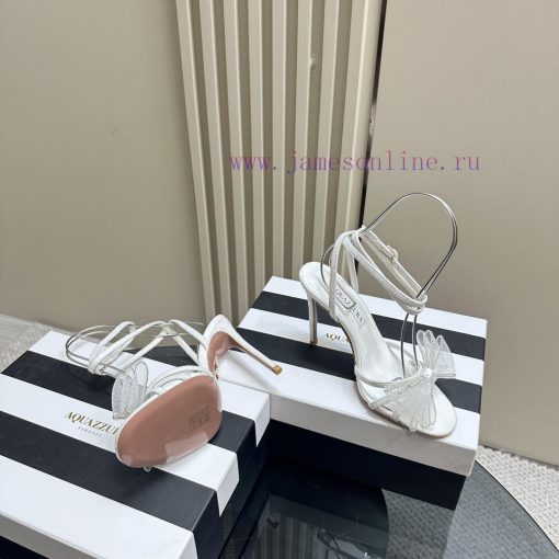 Aquazzura | 23s Spring/Summer New ProductsBow tie high-heeled sandalsAdhering to modern desihk206eym - Image 5