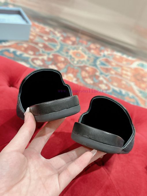 ️  Prada Velvet Flat Shoes Top of the line Many internet celebrities Injection molded triangbaiwb8yn - Image 10