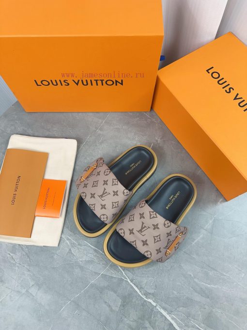 LV Lv brand L Home 2023 popular embossed logo embossed cool slippers. This Pool Pillow Comfonkib7nn9 - Image 8