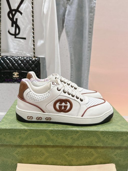 . 𝐆𝐔𝐂𝐂 * 24SS latest sports couple shoes retro distressed white shoes, original development imyl976z - Image 3