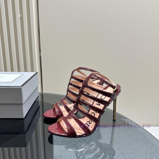 The mostIns hot series, Tomford metal texture decoration with empty high heels2024 Milan Faslnou4fya - Image 2