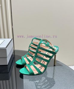The mostIns hot series, Tomford metal texture decoration with empty high heels2024 Milan Fasztxhdq95