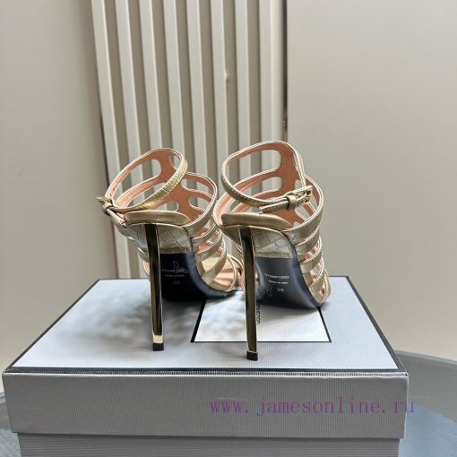 The mostIns hot series, Tomford metal texture decoration with empty high heels2024 Milan Fasnc7d5rkm - Image 7