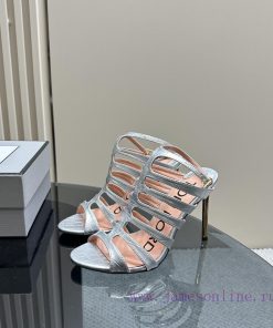 The mostIns hot series, Tomford metal texture decoration with empty high heels2024 Milan Fasl8ymej1d