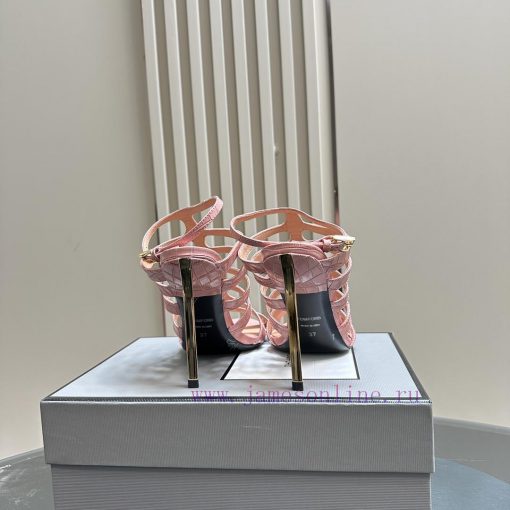 The mostIns hot series, Tomford metal texture decoration with empty high heels2024 Milan Fashqdrh8fw - Image 7