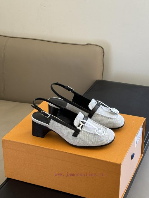 herme…s ss24 new arrival～H Home 24 Spring/Summer Slingback New ProductsSmall square head pai5ey0vty1