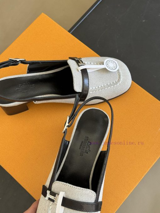 herme…s ss24 new arrival～H Home 24 Spring/Summer Slingback New ProductsSmall square head pai5ey0vty1 - Image 6