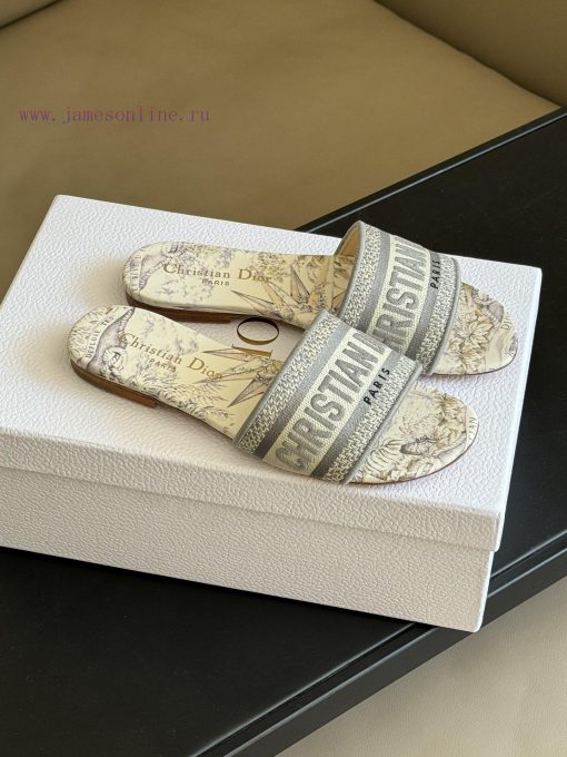 Dior ss24 new arrival～CD Home Classic Embroidered Slippers 24 New ColorsExquisite three-dimevvglkosv
