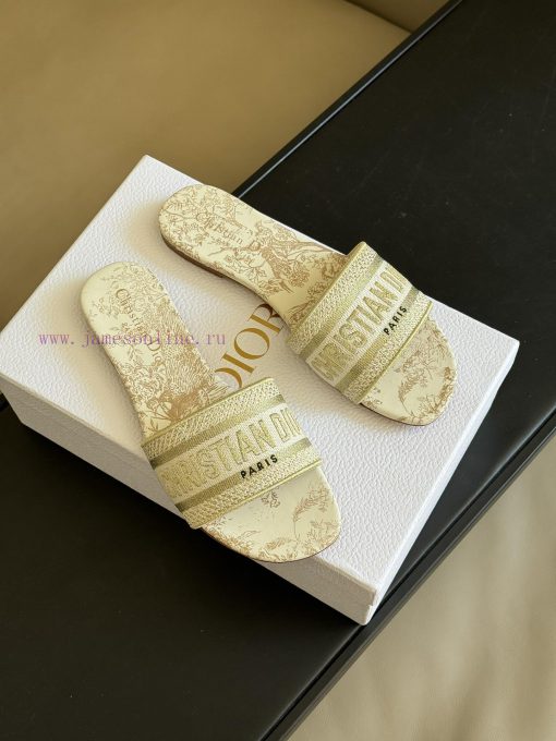 Dior ss24 new arrival～CD Home Classic Embroidered Slippers 24 New ColorsExquisite three-dimes8pw53cv - Image 3