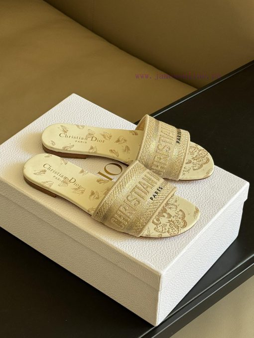 Dior ss24 new arrival～CD Home Classic Embroidered Slippers 24 New ColorsExquisite three-dimegfwhfkxb