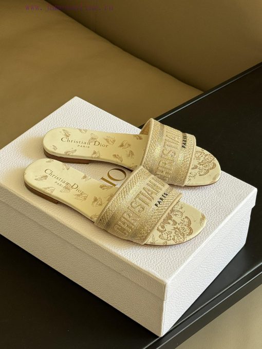Dior ss24 new arrival～CD Home Classic Embroidered Slippers 24 New ColorsExquisite three-dimegfwhfkxb - Image 2