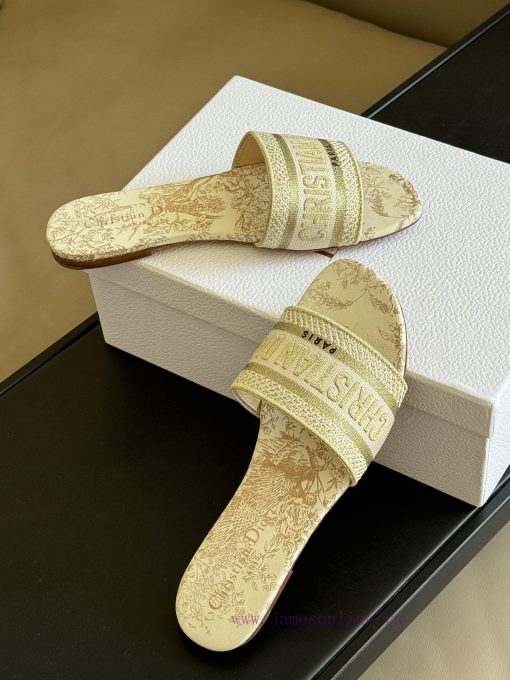Dior ss24 new arrival～CD Home Classic Embroidered Slippers 24 New ColorsExquisite three-dimes8pw53cv - Image 5