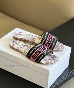 Dior ss24 new arrival～CD Home Classic Embroidered Slippers 24 New ColorsExquisite three-dimevq2ku6kf