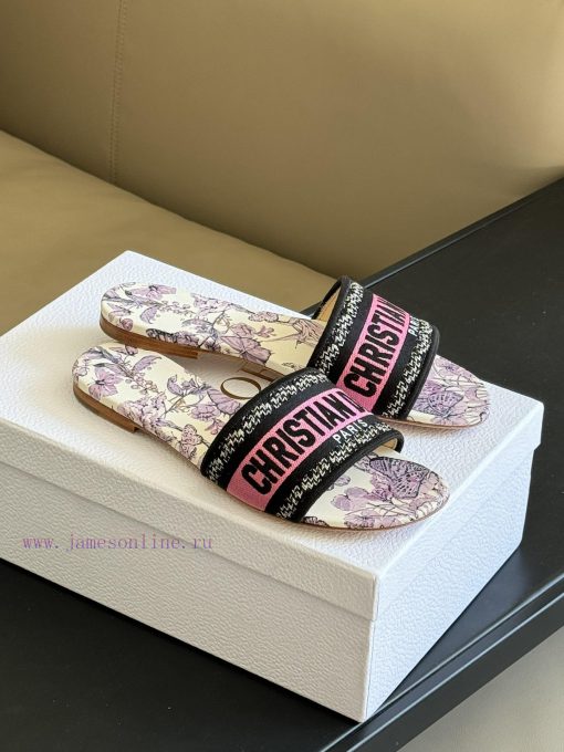 Dior ss24 new arrival～CD Home Classic Embroidered Slippers 24 New ColorsExquisite three-dimevq2ku6kf
