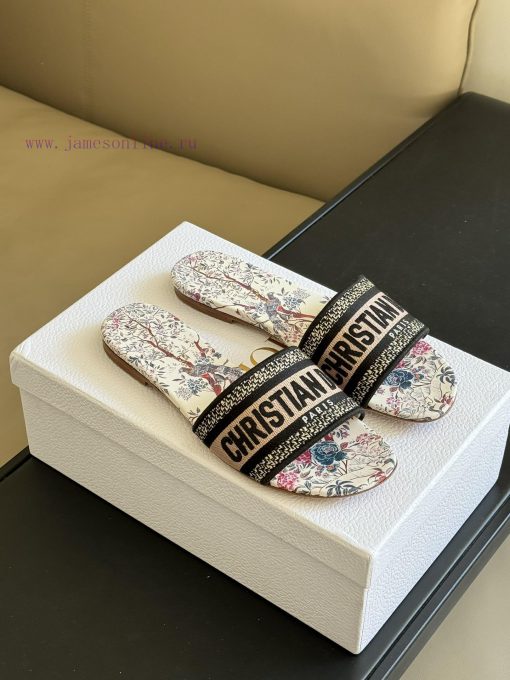 Dior ss24 new arrival～CD Home Classic Embroidered Slippers 24 New ColorsExquisite three-dimebjw40ium